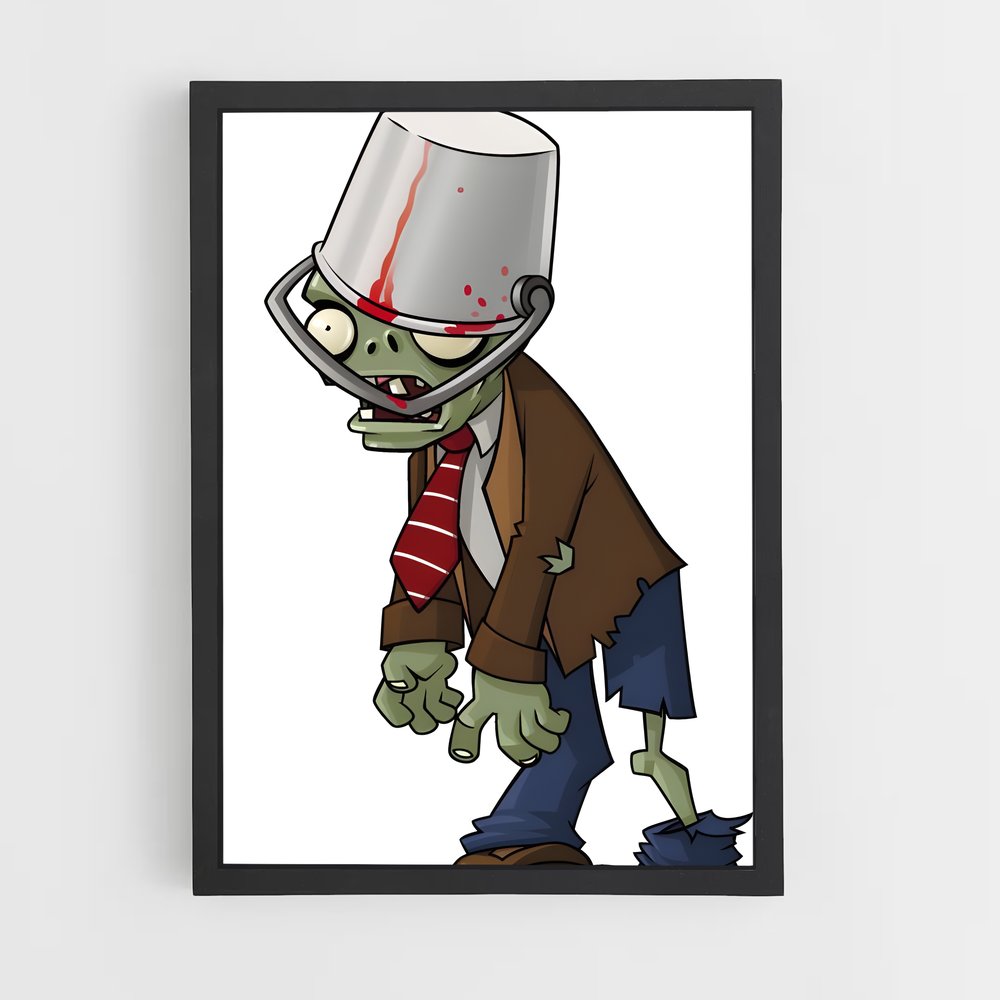 Poster Le Zombie Chic – affiche Plants vs zombies (vue 2)